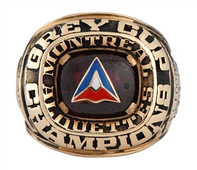 1974 Montreal Alouettes CFL Championship Staff Ring - Blais